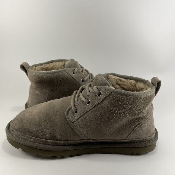 UGG Neumel Shearing Lined Chukka Boots Mens Size 6 Charcoal Light Gray - Picture 11 of 11
